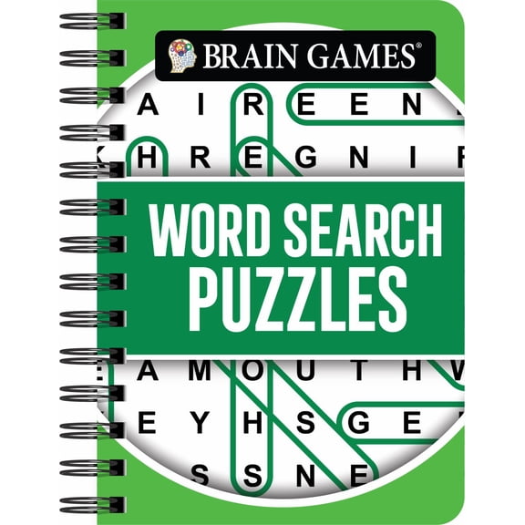 Brain Games - to Go - Word Search Puzzles (Green) (Spiral-Bound)