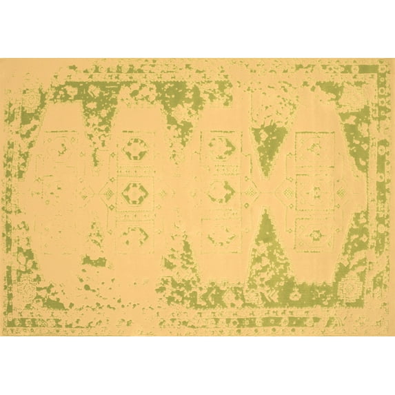 Ahgly Company Indoor Rectangle Abstract Brown Contemporary Area Rugs, 7' x 9'