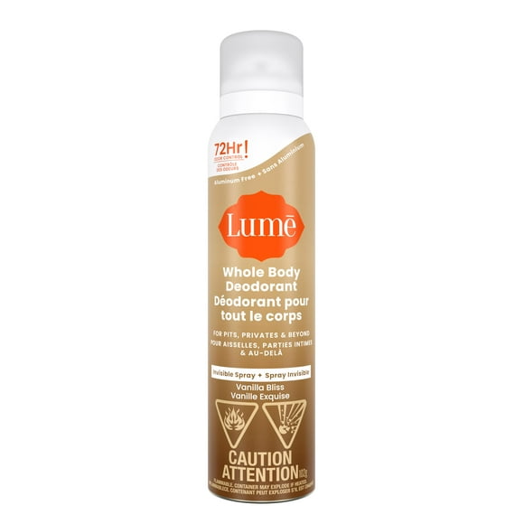 Lume Whole Body Women’s Deodorant - Spray - Aluminum Free - Vanilla Bliss - 3.6oz
