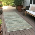 thumbnail image 6 of Addison Rugs Chantille Indoor/Outdoor Transitional Stripes Sage Washable Runner Rug, 2'3" x 7'6", 6 of 6