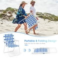 thumbnail image 4 of Gymax 2pcs Folding Beach Chair Camping Lawn Webbing Chair Lightweight 1 Position Blue, 4 of 8