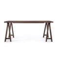thumbnail image 6 of Noble House Montecito Modern Farmhouse Wood Dining Table, Natural Walnut, 6 of 14