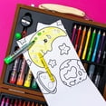 thumbnail image 6 of Art 101 Budding Artist 78 Piece Creative Colorable Wood Art Set, Colored Pencils, Watercolors, Markers, & Crayons, 6 of 9