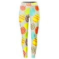 thumbnail image 4 of Wiueurtly Easter Leggings for Women Womens Bunny Rabbits Eggs Floral Pattern Stretchy Yoga Pants Green, 4 of 4