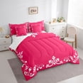 thumbnail image 3 of Feelyou Damask Floral Twin Bedding Sets 7pcs, Western Hippie Mandala Bedding Comforter Set, 3 of 8
