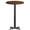 Walnut, variant on Emma + Oliver 24"RD Walnut Laminate Bar Table Top-22"x22" Base