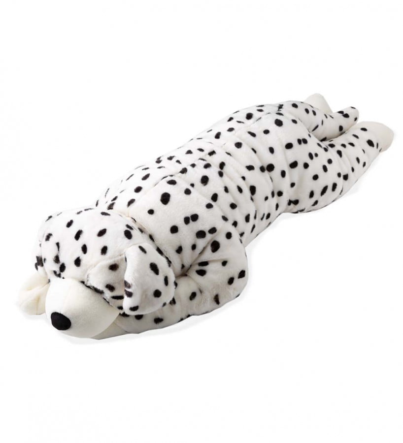 Plow & Hearth Dalmatian Dog Oversized Plush Cuddle Animal Body Pillow -  