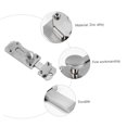 thumbnail image 4 of ORDDIART 2 Pcs Verrou Coulissant Alliage de Zinc Argent Verrou de Sécurité Simple pour Garage, 4 of 5