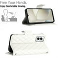 thumbnail image 3 of Allytechgroup Wallet Case for Moto G Power (2025), Luxury PU Leather Shockproof Protective Flip Cover for Women Girls, Kickstand Folio Case with Card Slots Holder Wrist Strap Lanyard, White, 3 of 5
