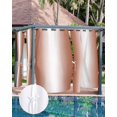 thumbnail image 7 of Outdoor Curtains for Patio Ombre Abstract Gradient Burnt Orange and White Waterproof Privacy Outside Curtains with Tiebacks Grommet Top Pergola Curtains for Porch Cabana Gazebo 2 Panels, 54x84 inch, 7 of 7