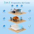 thumbnail image 2 of PRO CHOICE 3,600 CFM Evaporative Air Cooler, Swamp Cooler w/11 Gal Water Tank for Home, Office, Outdoor, 2 of 9