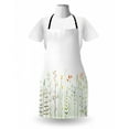 thumbnail image 3 of Green Flower Apron, Grass Pattern Nature Illustration Wildlife Scene Rustic Lifestyle Elements, Unisex Kitchen Bib with Adjustable Neck for Cooking Gardening, Adult Size, Multicolor, by Ambesonne, 3 of 4