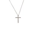thumbnail image 2 of Open Bow Silver Plated Cross Necklace, 2 of 3