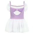 thumbnail image 2 of One Piece Swimsuit for Toddler Girls Purple Princess Swimming Costume Bathing Suit Kids 3-7 Years, 2 of 7