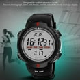 thumbnail image 4 of Reloj Deportivo Digital, Reloj Electrónico Negro Con Visualización De Fecha De Acero Inoxidable Para Uso Diario, 4 of 7