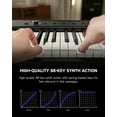 thumbnail image 6 of Donner Portable Digital Piano 88-key Synth Action Keyboard with X Stand, Pedal, Auto-accompaniment for Beginner, 128 Tones, 83 Rhythms, Support USB/MIDI/Melodics, Wireless Connection, 6 of 8