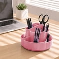 thumbnail image 5 of Multi Functional Rotating Pen Container Student Creatives Pen Container Office Desktop Storage Box Pen Container and Note Tray Makeup Brush Storage Box, 5 of 7