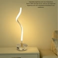 thumbnail image 3 of 28W LED Modern Floor Lamp, Remote Control Dimmable Spiral Floor Lamp, Dimmable Standing Lamp,  Corner Floor Lamp for Bedroom, Office, Brightness and Color Temperature Adjustable, 3 of 7