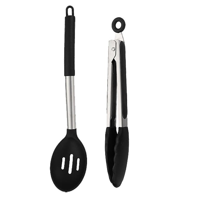 Juego de 2 utensilios de cocina de silicona, sin BPA, antiadherentes y resistentes al calor.