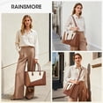 thumbnail image 2 of Bolsa Tote para Laptop RAINSMORE Impermeable para Mujeres 15.6'' Marrón, 2 of 8
