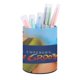thumbnail image 1 of Las Locuras del Emperador-theme Cylinder Pen Holder Pencil Organizer with Flannel Lining PVC Leather Material Cardboard Base for study work 10*8CM, 1 of 6