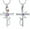 Customize, variant on Rose Flower Cross Necklace for Ashes Stainless Steel Cremation Jewelry for Ashes Gem Blue Zircon Urn Necklace for Men Women Ash Holder Cross Ashes Jewelry