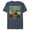 Navy Blue Heather, variant on Men's Scooby Doo Puppy Frame  Graphic Tee Royal Blue Medium