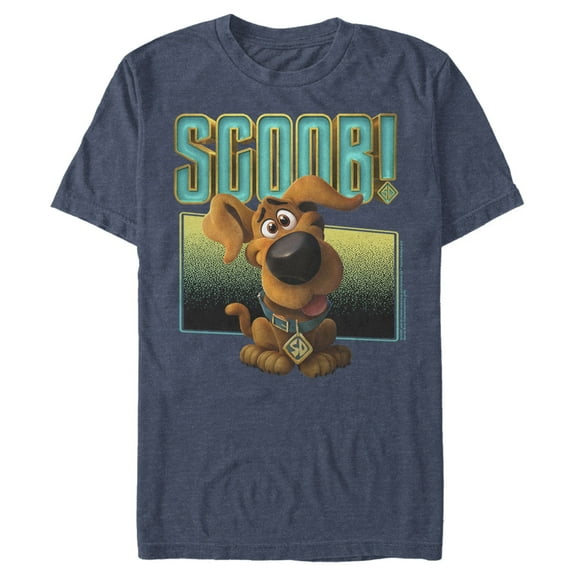 Men's Scooby Doo Puppy Frame Graphic Tee Navy Blue Heather Large