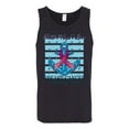 thumbnail image 2 of Wild Bobby Faith Hope Love Breast Cancer Awareness Anchor Breast Cancer Awareness Men Tank Top, Black, Small, 2 of 6