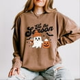 thumbnail image 2 of Tis The Season Ghost Retro - Women's Lightweight Garment Dyed Sweatshirt, 2 of 10