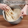 thumbnail image 3 of Dough Mixer 7.4QT Large Capacity Electric Dough Maker with Ferment Function for Baking Bread Dough&Pizza Dough - Dough whisk 304 Stainless Steel Blender Add water/seasoning with Top Small Window, 3 of 6