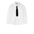 thumbnail image 5 of LYMAYTER 2-16Y Boys Toddler Kids School Uniform Shirts Long Sleeve Button Down Turndown Collar Solid Tops, 5 of 6