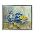 thumbnail image 5 of Stupell Industries Lemons and Pottery Yellow Blue Classical Painting Luster Gray Framed Floating Canvas Wall Art, 16x20, by Jeanette Vertentes, 5 of 5