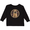 thumbnail image 3 of Inktastic Chinese Shar-pei Dog Art Girls Long Sleeve Toddler T-Shirt, 3 of 5