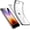 Silver, variant on Clear Silicone Case Compatible with iPhone SE (2022), iPhone SE (2020), iPhone 8, and iPhone 7, Thin Soft TPU Transparent Protective Cover, Yellowing Resistant, Metallic Black