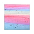 thumbnail image 6 of Sunny Fashion Girls Dress Rainbow Gradient Ruffle Shoulder Tulle Sparkly Gold Star Show Holiday Soft 6 Years, 6 of 7
