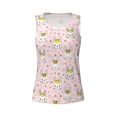 thumbnail image 4 of Xecao Queen For Rabbit print women's scoop neck, loose-fit workout tank tops for the gym., 4 of 9