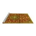 thumbnail image 2 of Ahgly Company Machine Washable Indoor Round Persian Yellow Traditional Area Rugs, 8' Round, 2 of 4