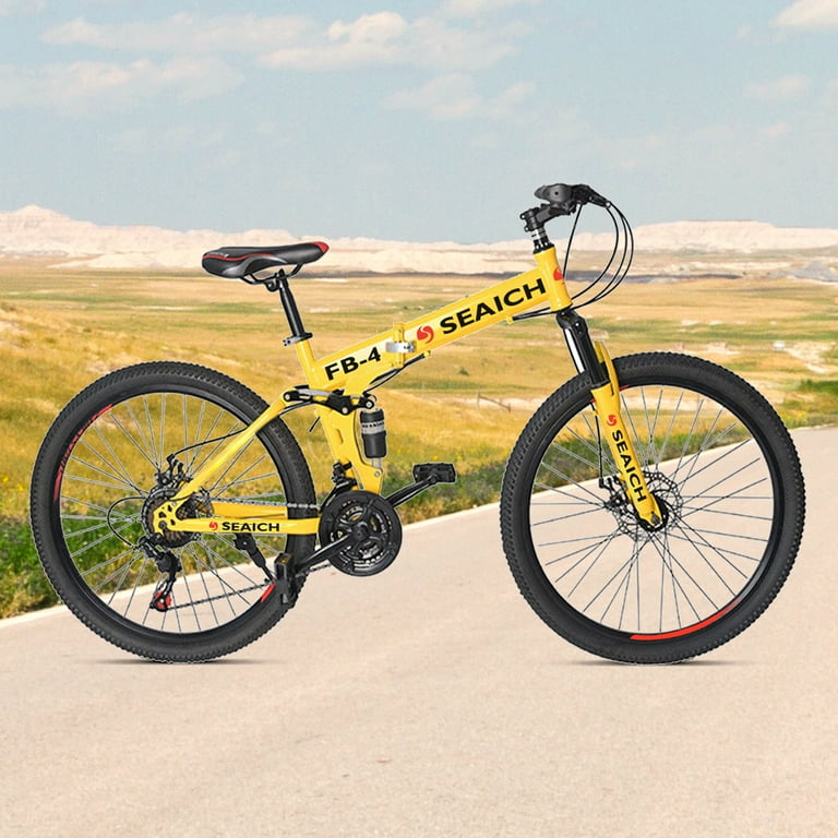 Foldable Mountain Bike Spoke Rim SEAICH FSR Yellow 26