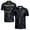 Navy, variant on Personalized Name Team Name Pickleball Paddle Pattern Men's Polo Shirt S-5XL