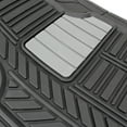 thumbnail image 4 of Goodyear 4-Piece Deep Dish All-Weather Rubber Floor Mats – Heavy Duty Waterproof Universal Trim-to-Fit Car, SUV & Truck Floor Liners – Black, 4 of 13