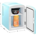 thumbnail image 6 of Chefman 4L Portable Mini Fridge with Warming Function, Blue, 6 of 6