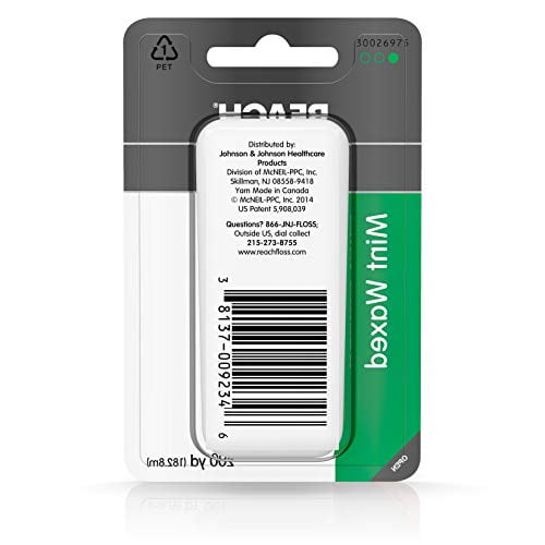 Reach Mint Waxed Floss, 200 Yards, Pack of 5
