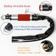 thumbnail image 2 of Air Reciprocating File & Body Saw 3/8in stroke, Multi-function Low Vibration 3500spm Pneumatic Cutting Tool & Abrasive Tool with 4 Files and 5 Saw Blades (Stroke Length: 10mm), 2 of 4