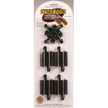 Bachmann 44441 HO 90-Degree Crossing w/Steel Rail & Black Roadbed