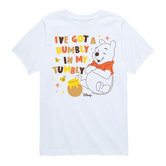 Winnie the Pooh - I've Got a Rumbly in My Tumbly - Toddler And Youth Short Sleeve Graphic T-Shirt