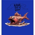 thumbnail image 5 of Fish Out of Water Youth Royal Blue Long Sleeve Hoodie-XL, 5 of 6