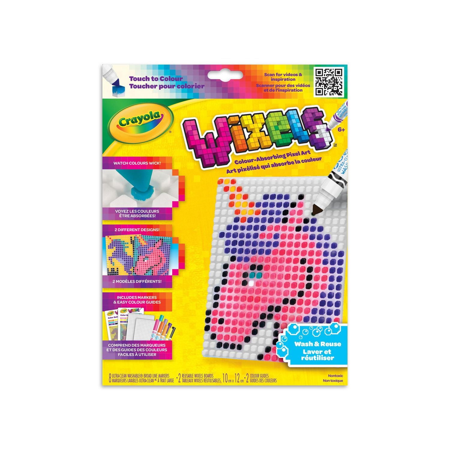 Crayola Wixels Activity Kit, Unicorns, Colourful pixel art