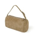 thumbnail image 1 of Suede Sheepskin Versatile Handbag with Adjustable Shoulder Strap - Compact Daily Use Pouch for Phone, Makeup & Small Essentials (Apricot, 19.5 x 8.5 x 11.5cm, 0.65kg) – Handheld or Shoulder-Carry, 1 of 7