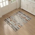 thumbnail image 3 of ODIKA 3'x5' Boho Southwestern Aztec Distressed Geometric Stripe Tassel Vintage Washable Accent Rug None for Bedside, Nursery Room, Pet Friendly & Non-Shedding, 3 of 7